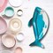 8 Count Shark Party Shark Shaped Paper Dessert Plates for Kids Birthday Under The Sea Theme